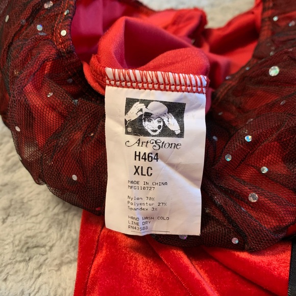 Very full tulle tutu with velour bodysuit. - Picture 7 of 13